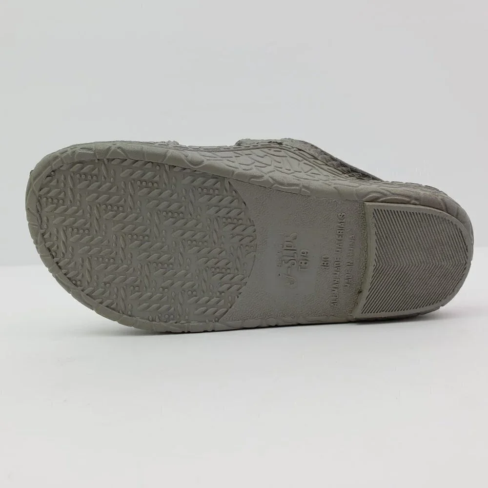 NEW Hawaii J Slips Toddler Kids Size 8/9 Silver Surf Slip On Jesus Sandals
